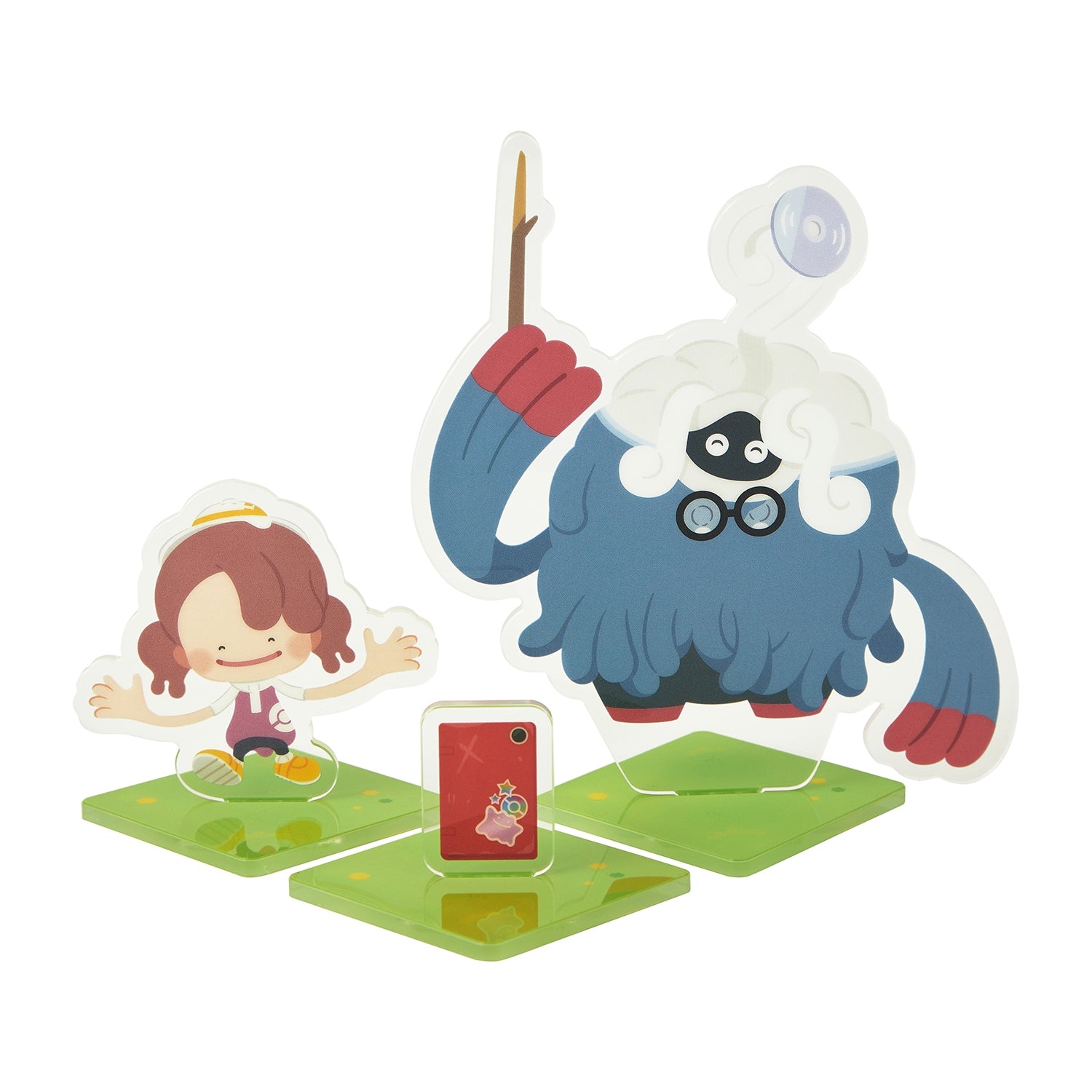 Pokoa Pokemon Acrylic Stand from Japan, displaying a variety of Pokemon characters in detailed acrylic designs