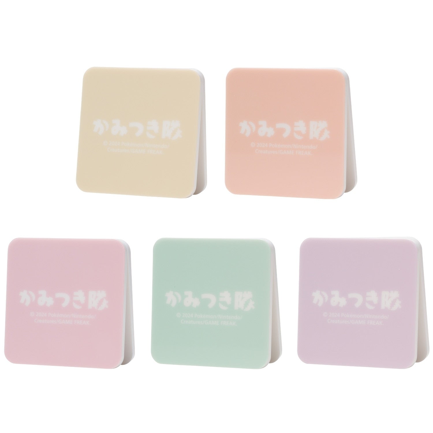 Set of 5 acrylic memo stands from Japan, showcasing Charmeleon's flame details