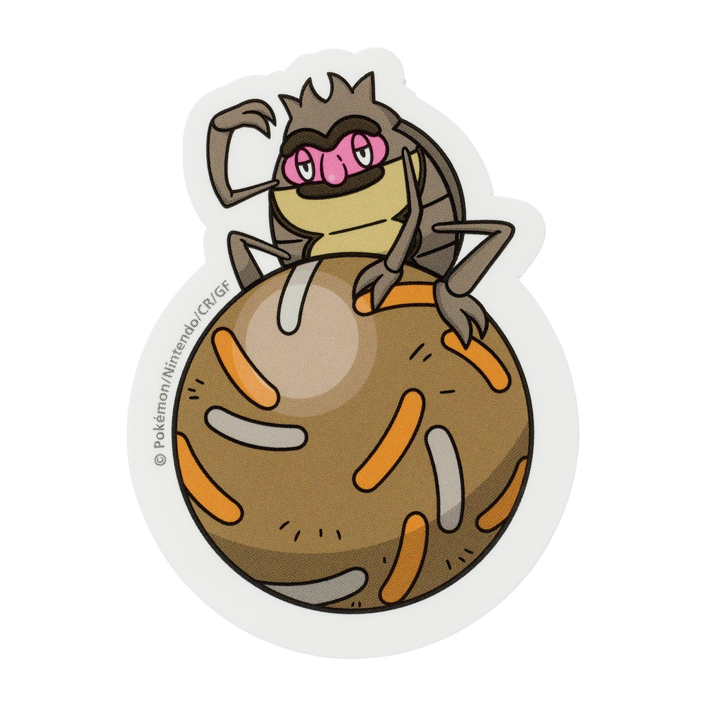 Pokemon Rellor sticker with Rolling Pokemon design from Japan