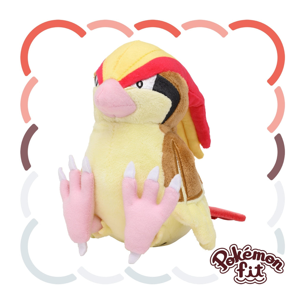 18 Plush Pokémon fit Pidgeotto plushie from Japan with vibrant colors