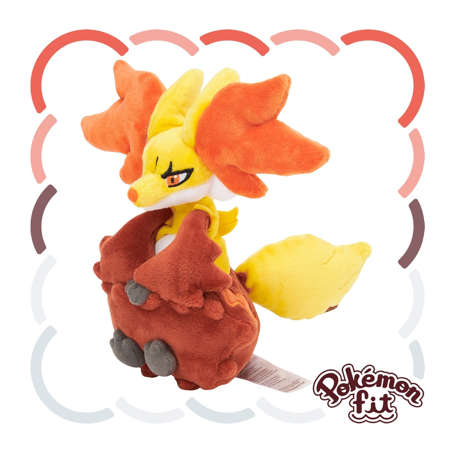 Mafoxy Plush Pokemon from Japan, cute facial expression