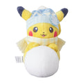 Pikachu Snow Play plushie from Japan, cute winter scene