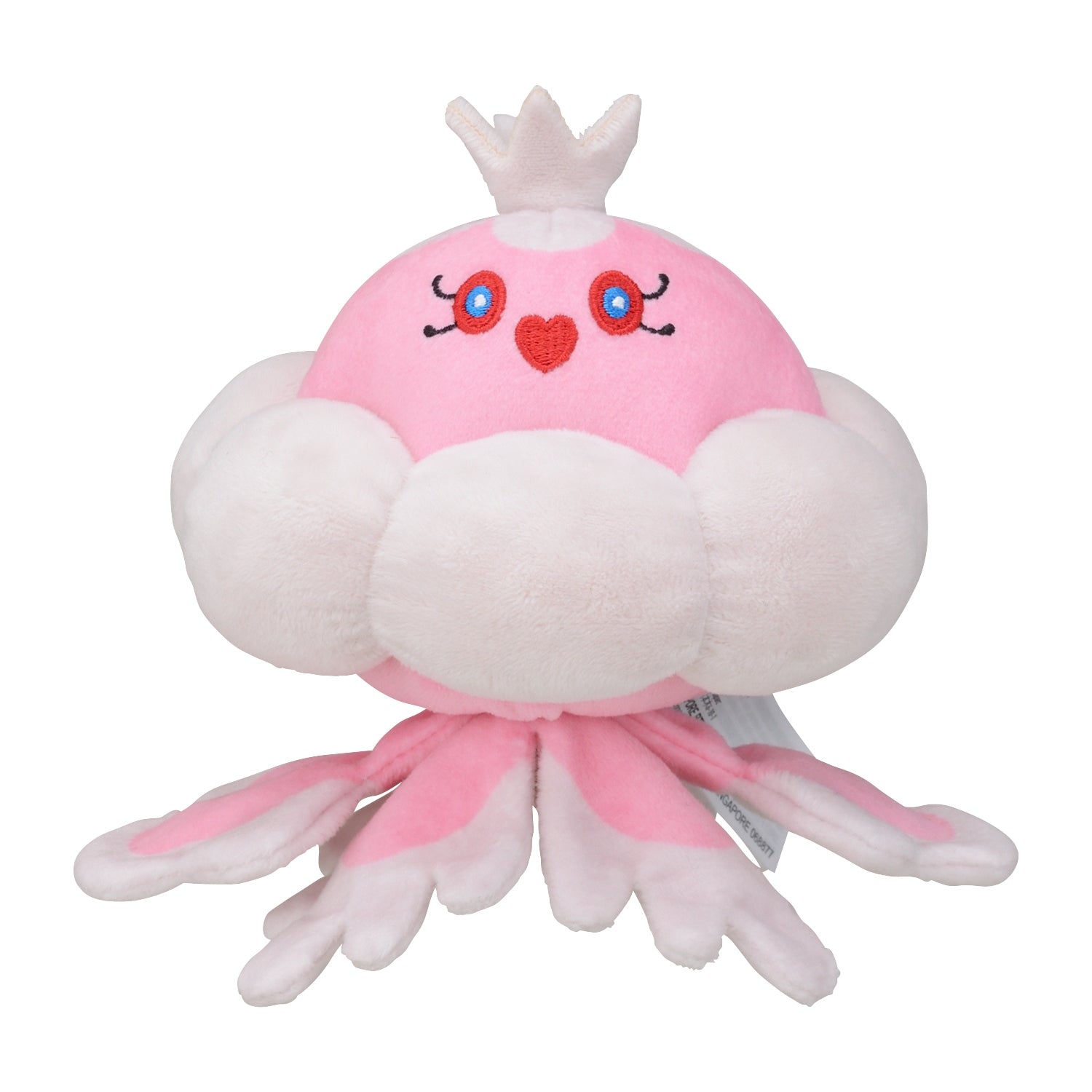 Authentic Japanese Pokémon Brungel plushie, front view, soft and cuddly