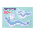 Pokémon NYORO NYORO Friends long sticky note set from Japan, featuring colorful characters on a set of sticky notes
