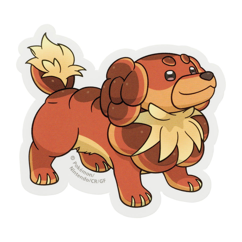 Pokemon Sticker Bautzel from Japan, featuring Dachsbun the Dog Pokemon, fairy-type generation 9 Paldea Pokemon