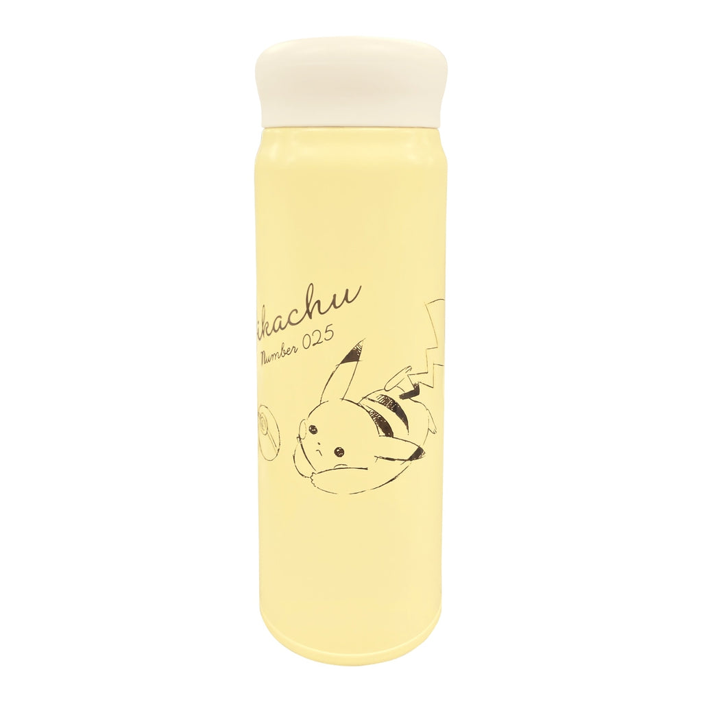 Stainless steel bottle “Pikachu number025” yellow