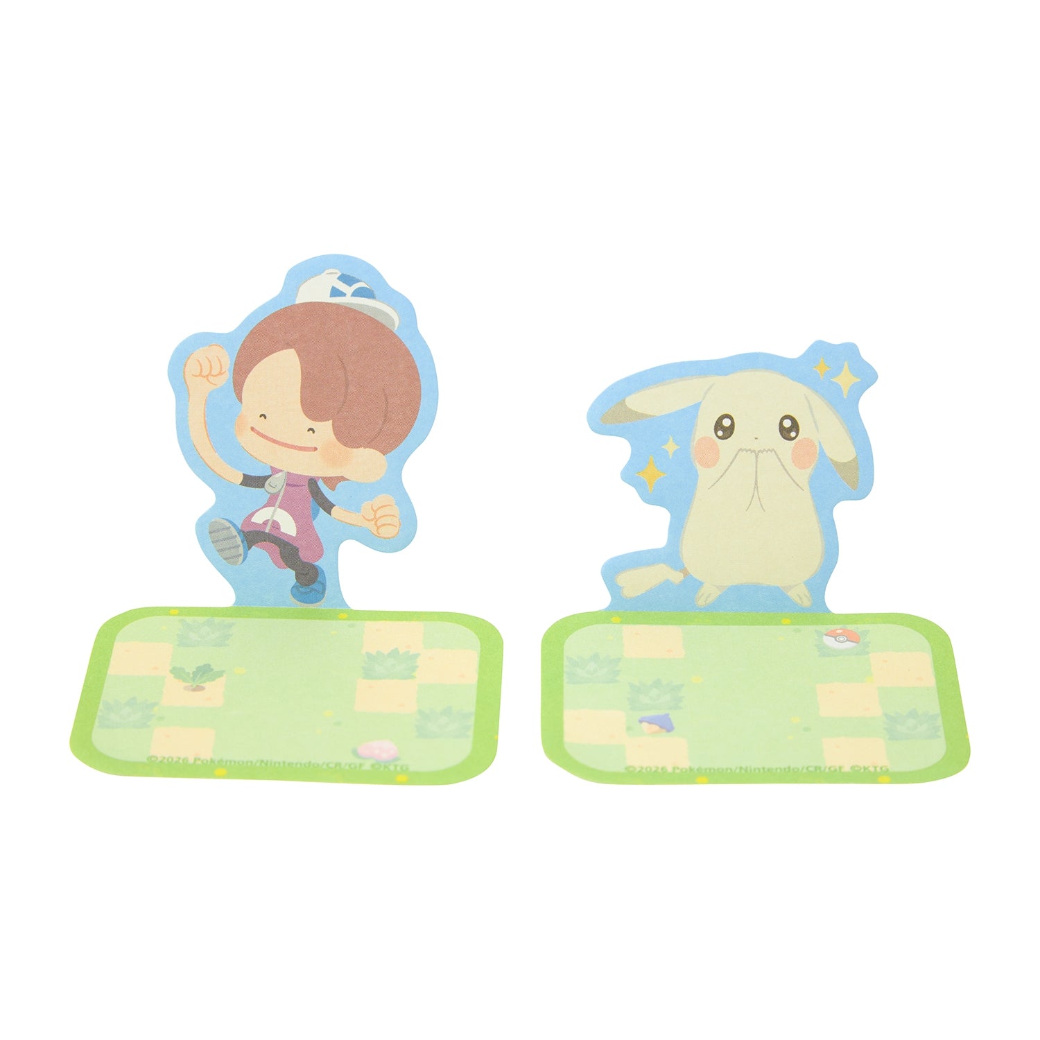 Back of the Stand Sticky Set packaging, showing Japanese text and Pokemon Center logo