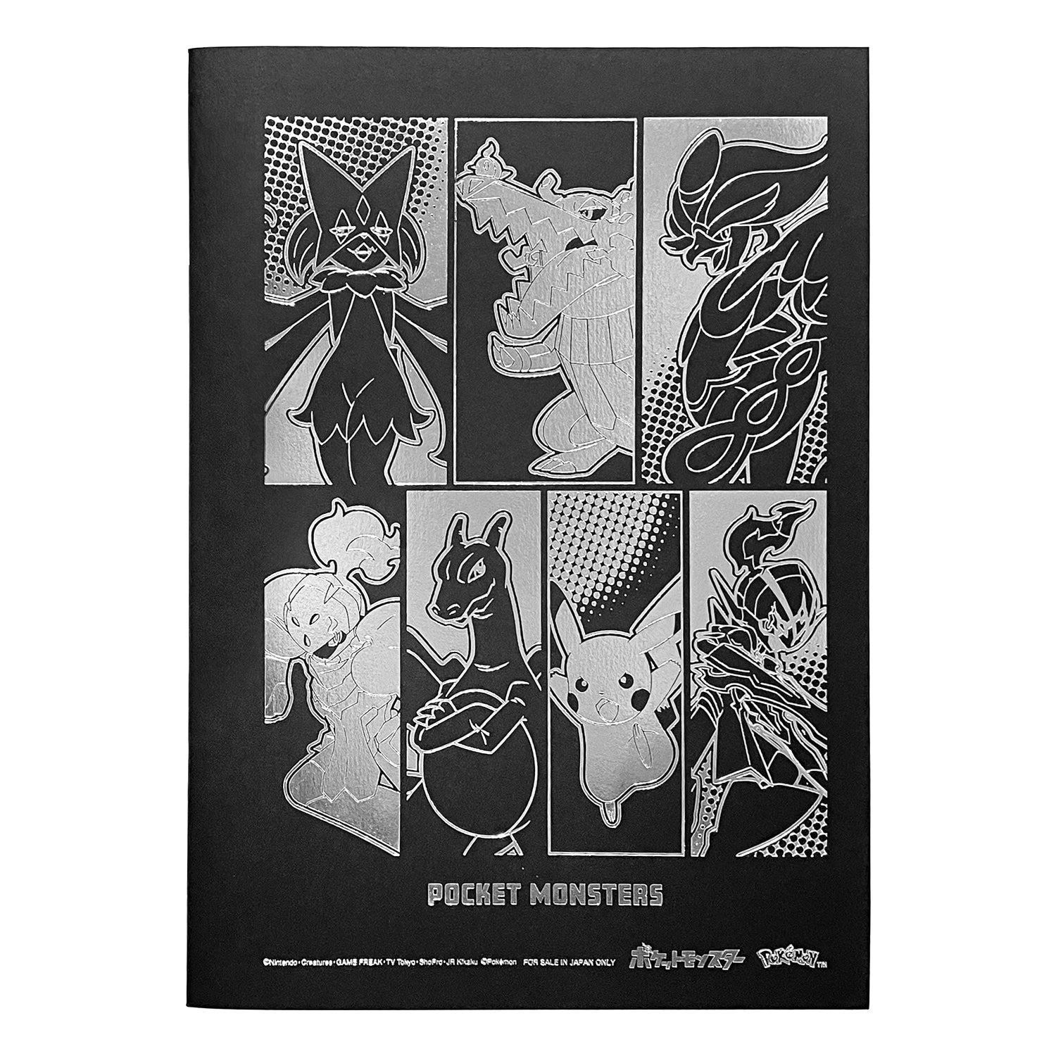 Pokemon Note Black Cool Series notebook with featured character from Japan