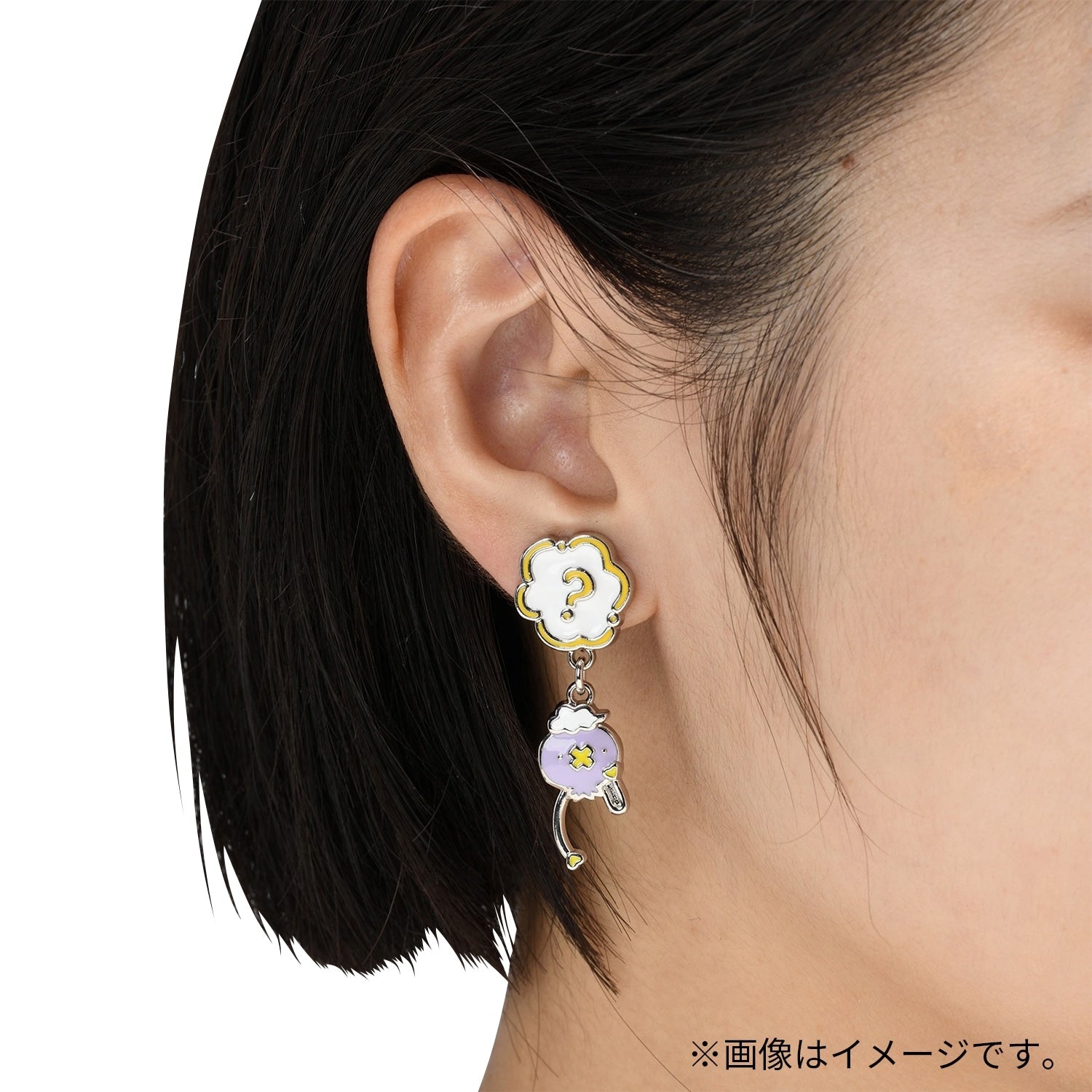 Pokemon DOWASURE Juante earrings with shiny finish, imported from Japan