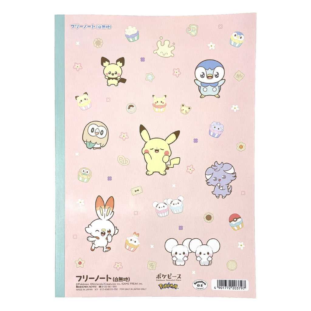 Pokemon Center Japan licensed Pokepiece Flower Series Note with collectible packaging from Japan