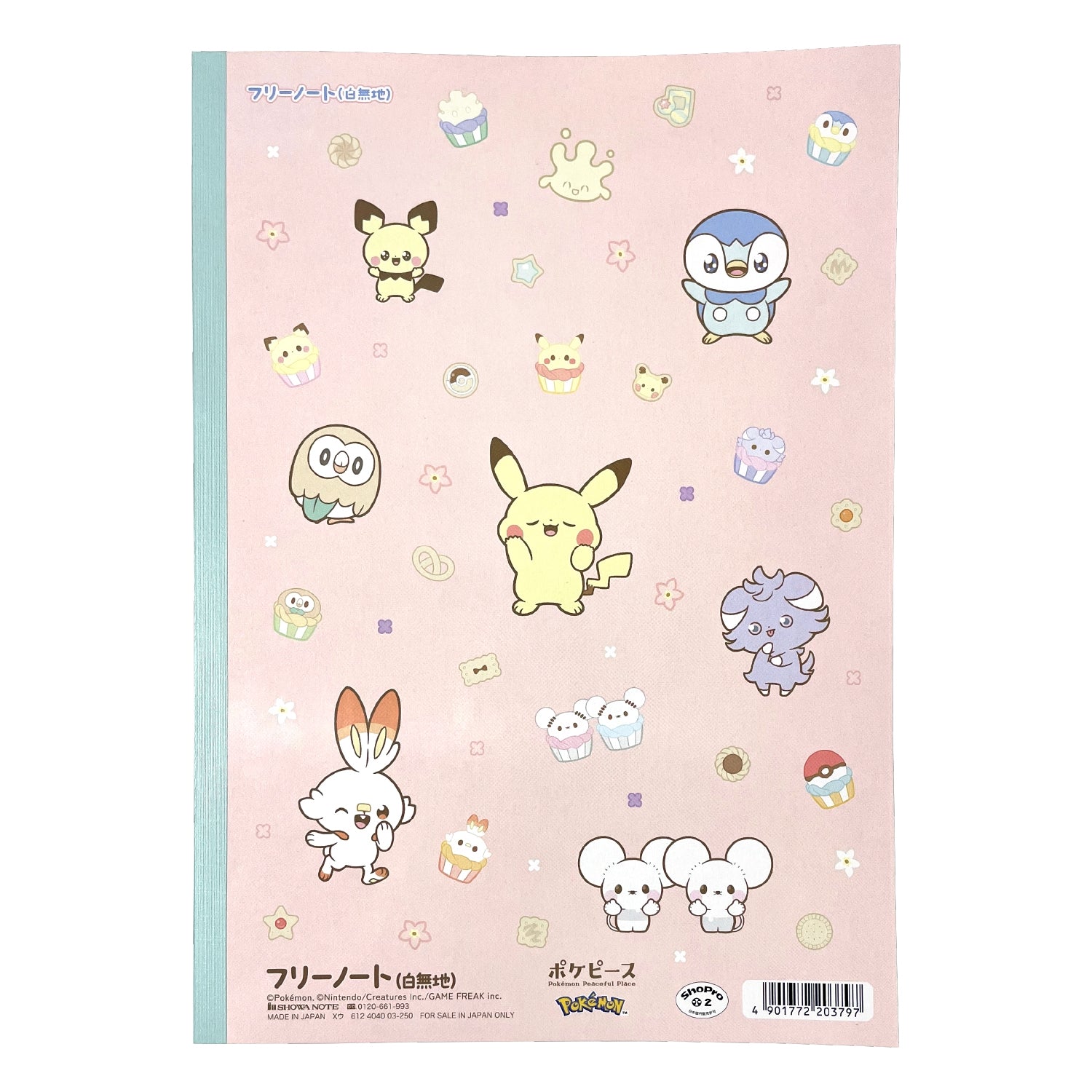 Pokemon Center Japan licensed Pokepiece Flower Series Note with collectible packaging from Japan