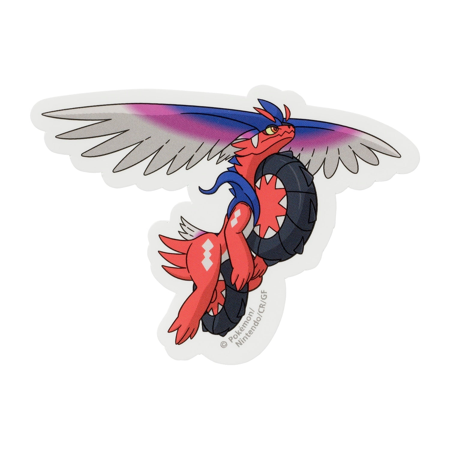 Koraidon Pokemon sticker, vibrant design, from Japan