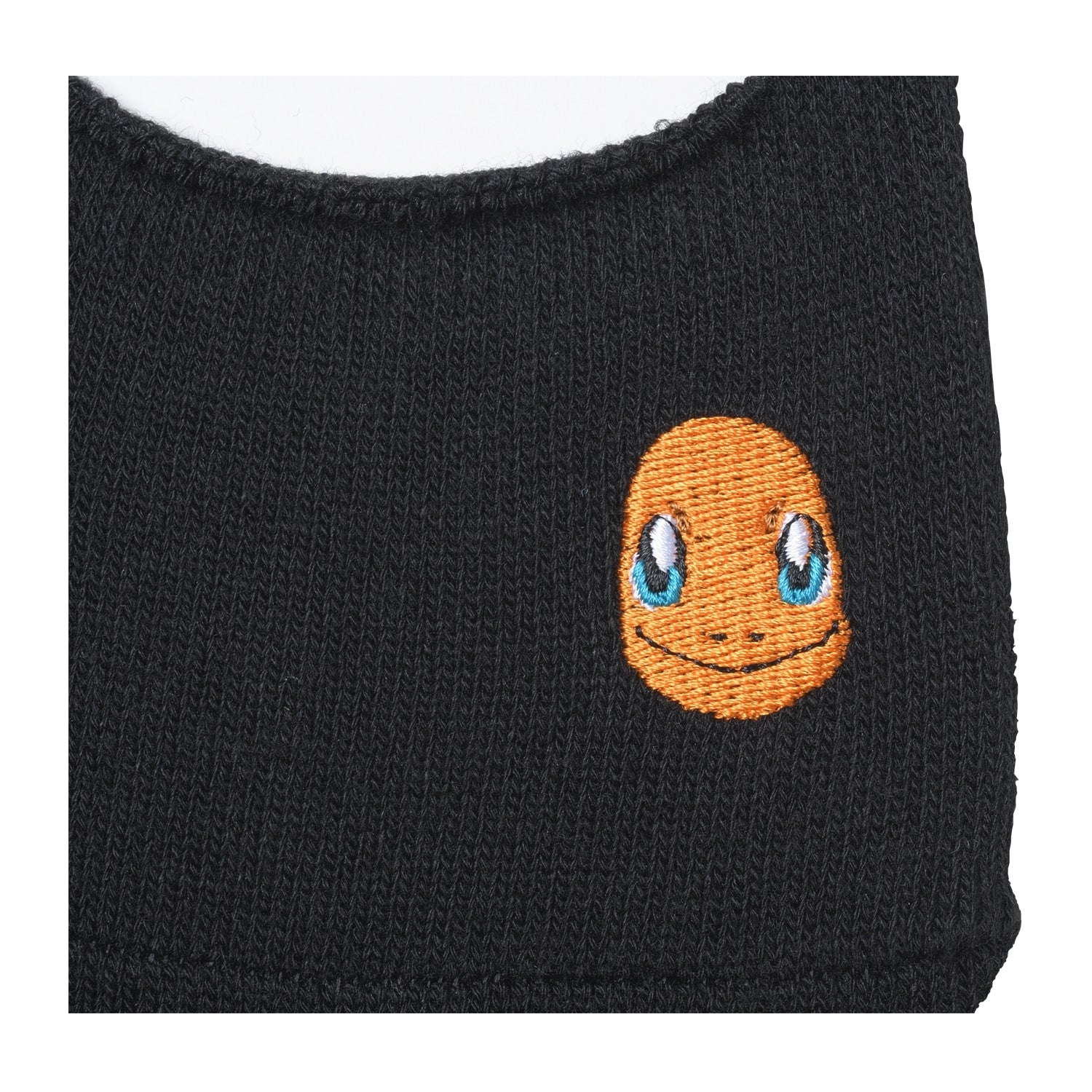 [Choose] Cover Socks One Point Plain Charmander BK (25-27cm)