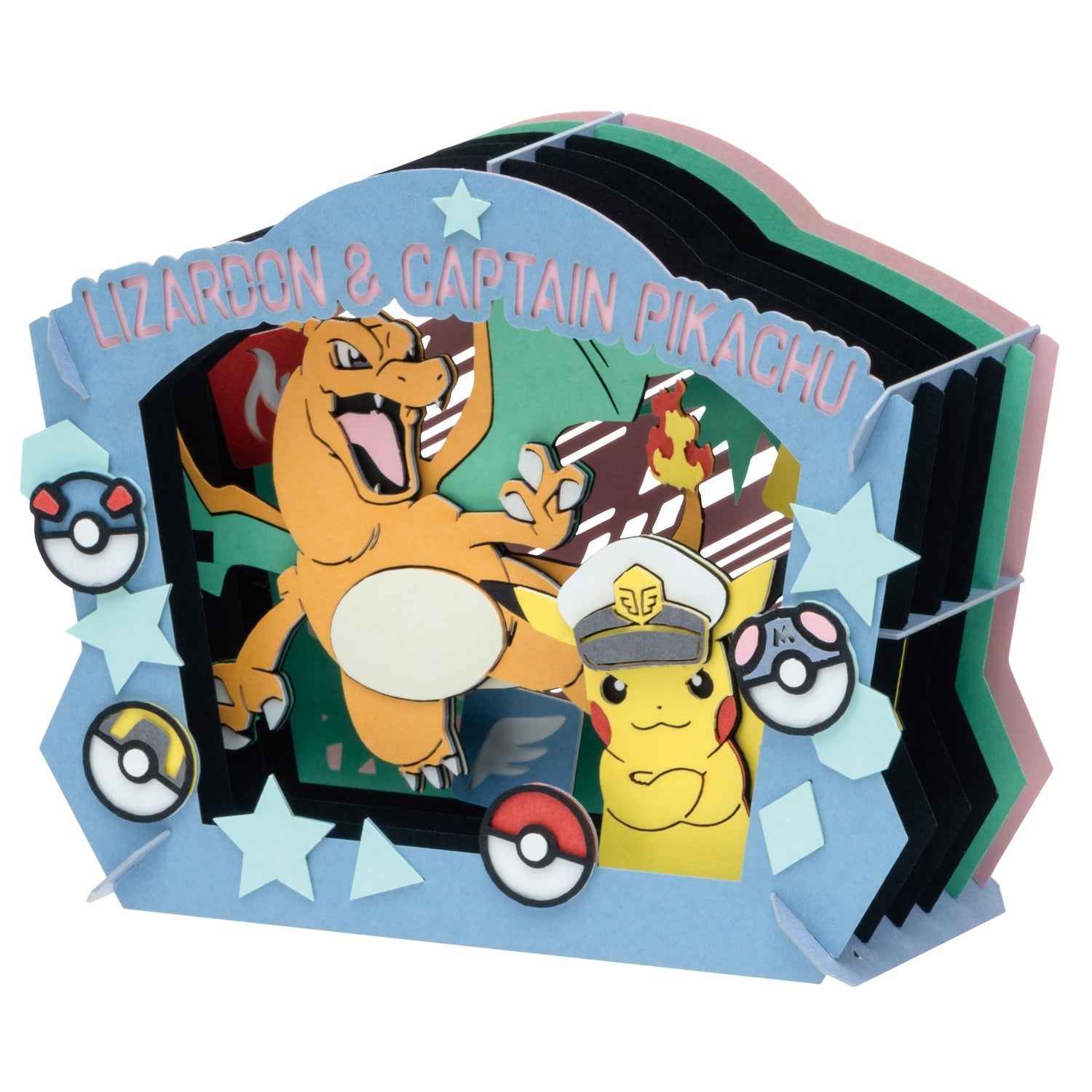 PAPER THEATER Captain Pikachu & Charizard