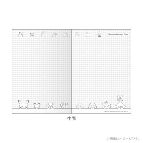 A5 notebook featuring Pokepiece sweets shop, licensed Japan exclusive collectible