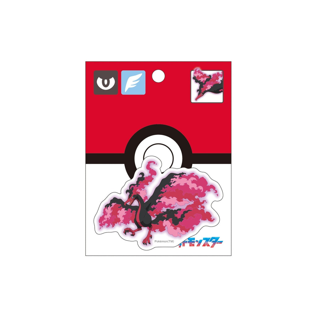 Six Heroes of Galal Fire sticker from Japan, featuring Moltres with flame details