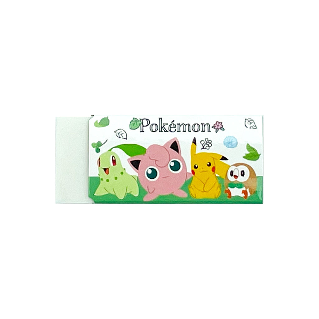 Mono Eraser Natural Life with Natu design from Japan, featuring a small bird Pokemon