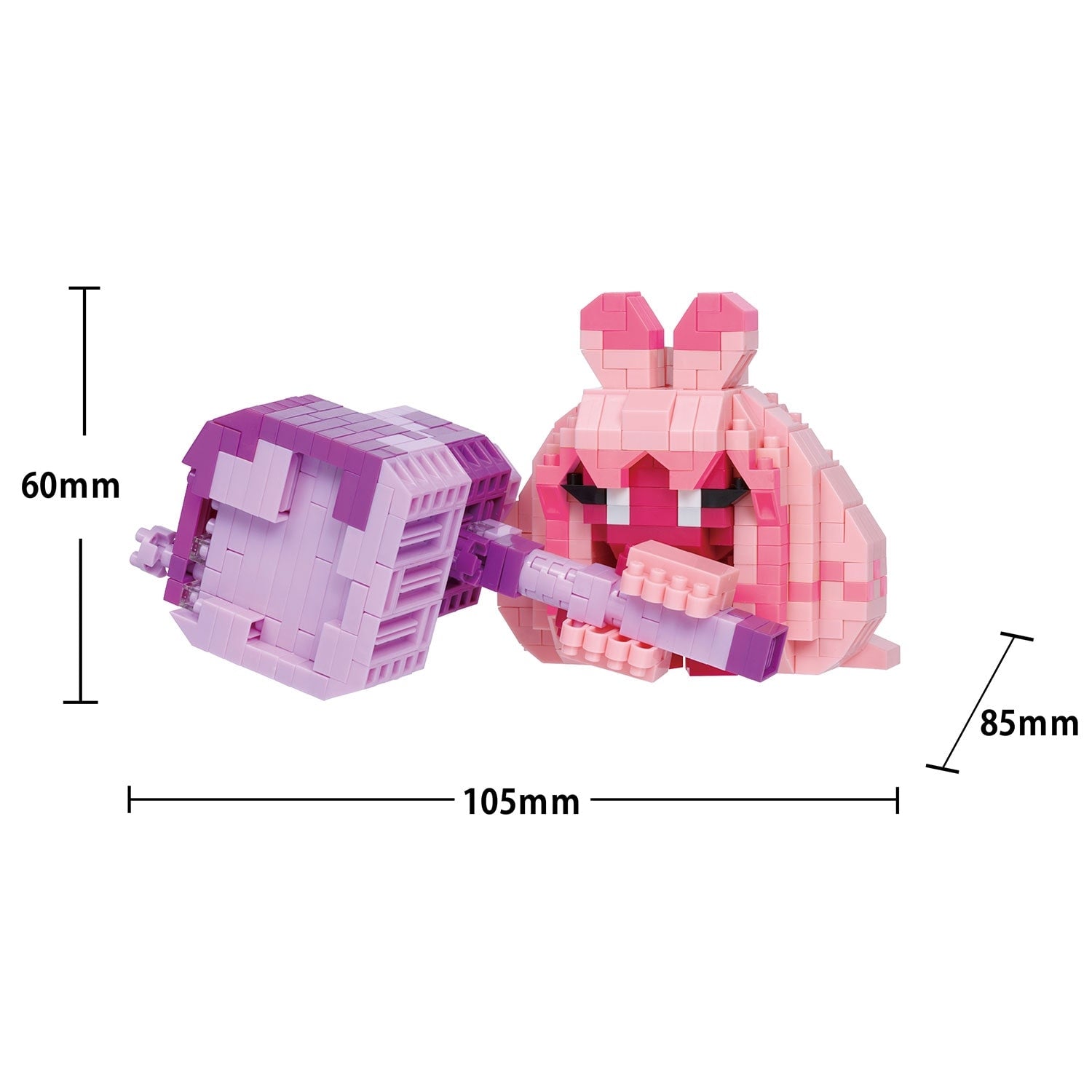 Official Nanoblock Dekanuchan RS Pokemon collectible figure, shipped from Japan