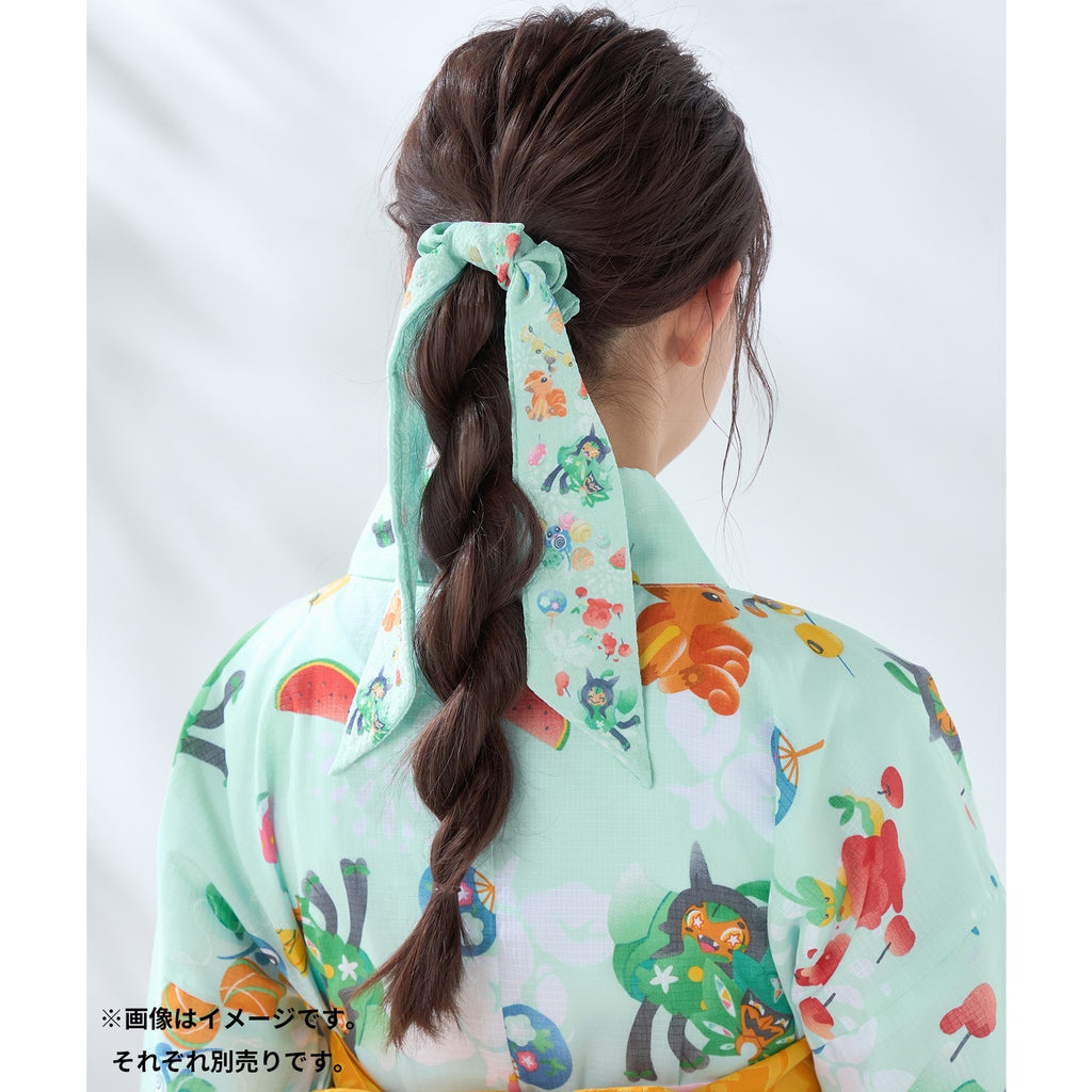 Pokemon Ribbon Scrunchy with official Pokemon Center Online packaging from Japan