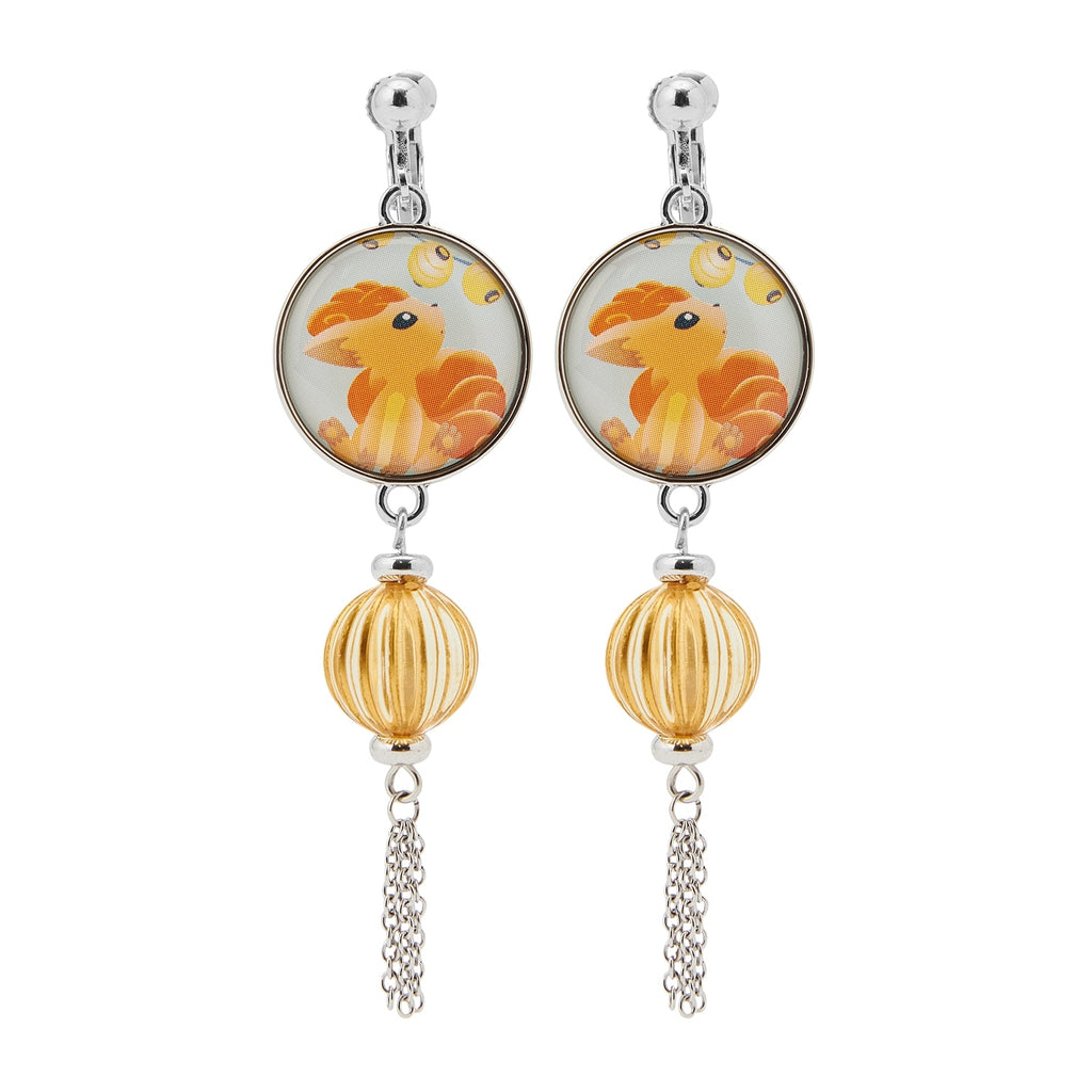 Pokemon earrings with summer festival design from Japan