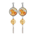 Pokemon earrings with summer festival design from Japan