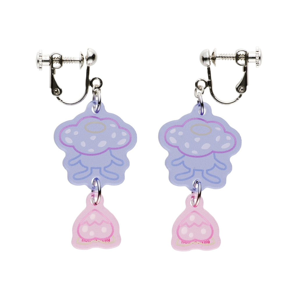 Moudokukiken Rafflesia earrings with floral design from Japan