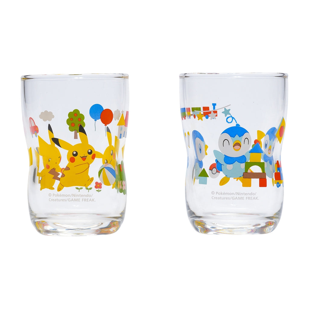 Strong glass set of 2 Pikachu and Piplup M