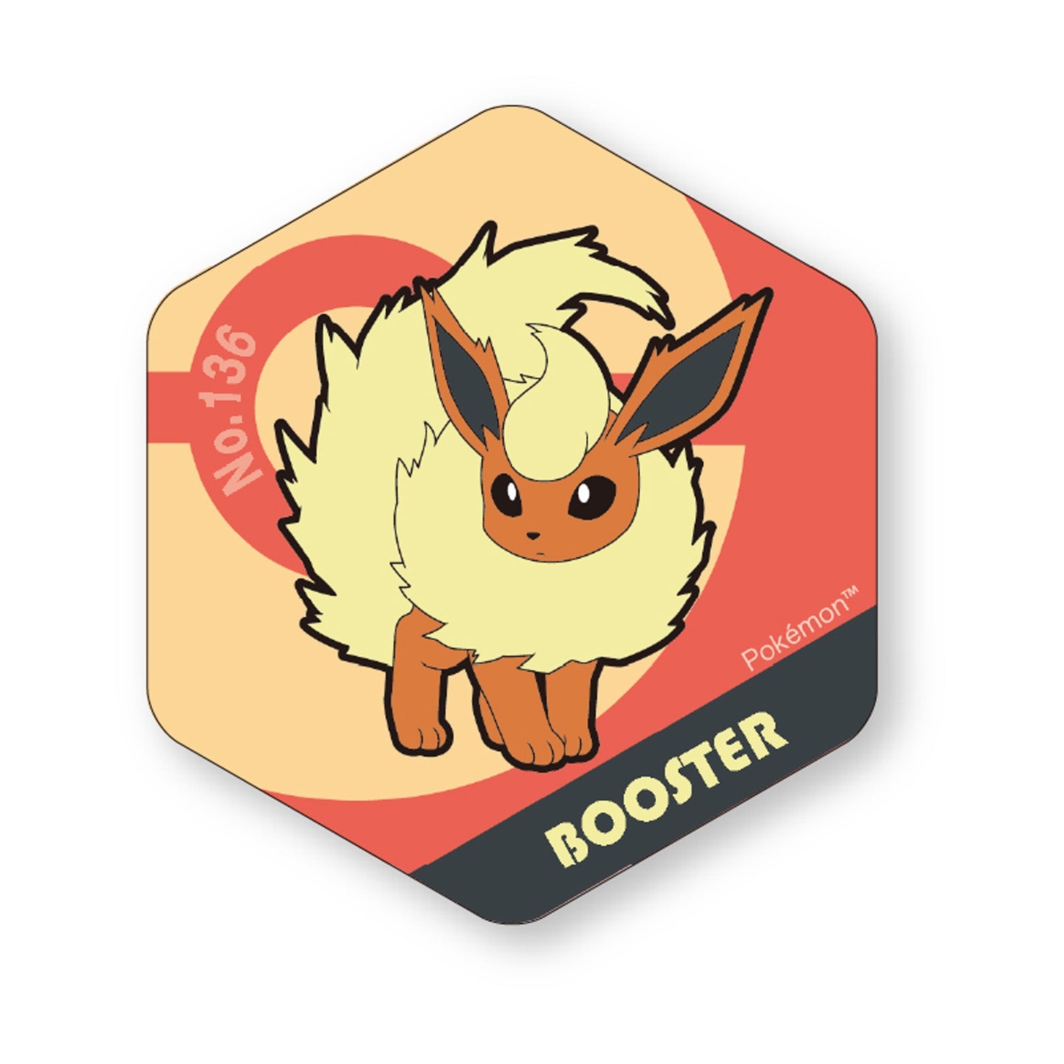 Honeycomb acrylic magnet BIG vol.3 booster Flareon from Japan, official artwork