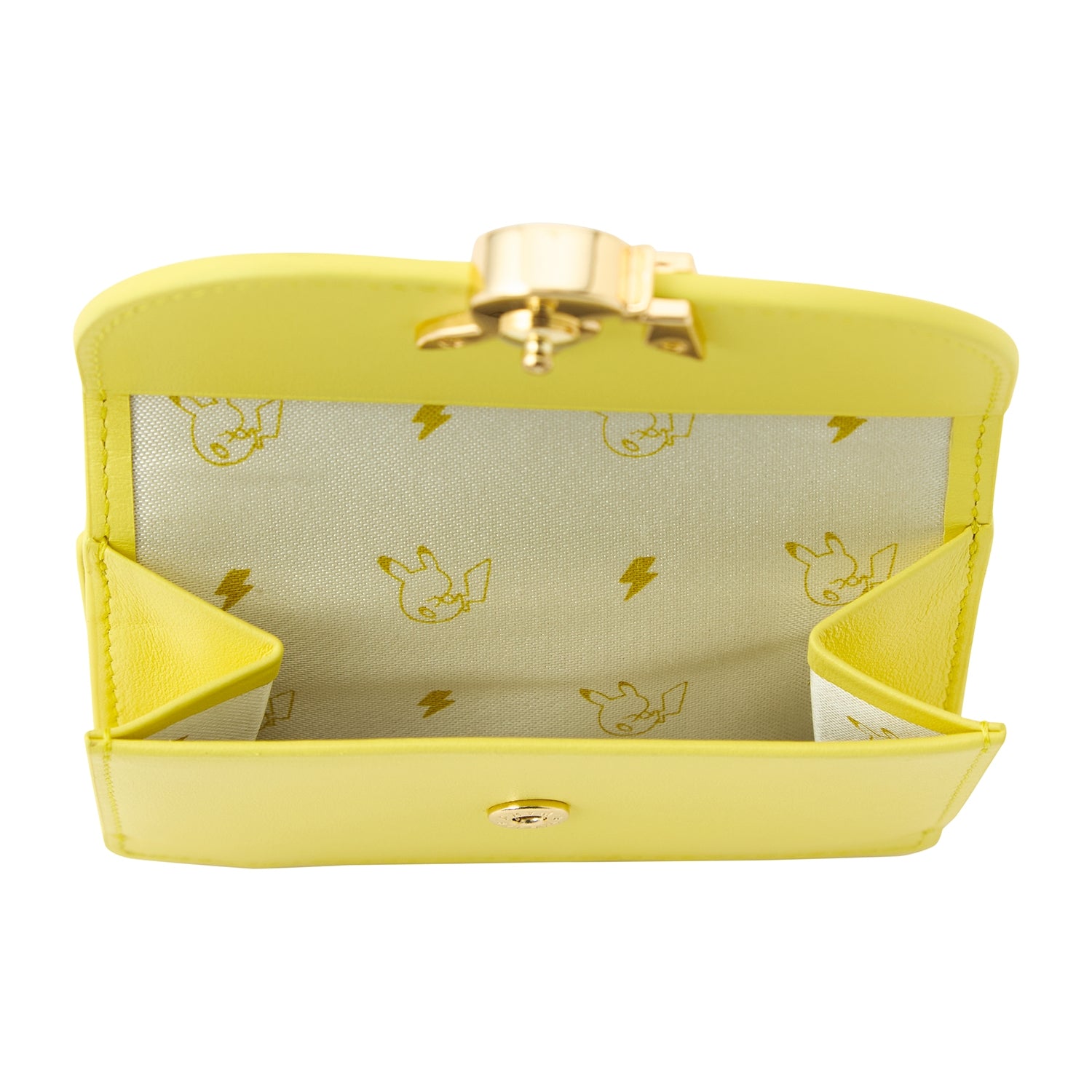 Genuine leather tri-fold wallet Pikachu