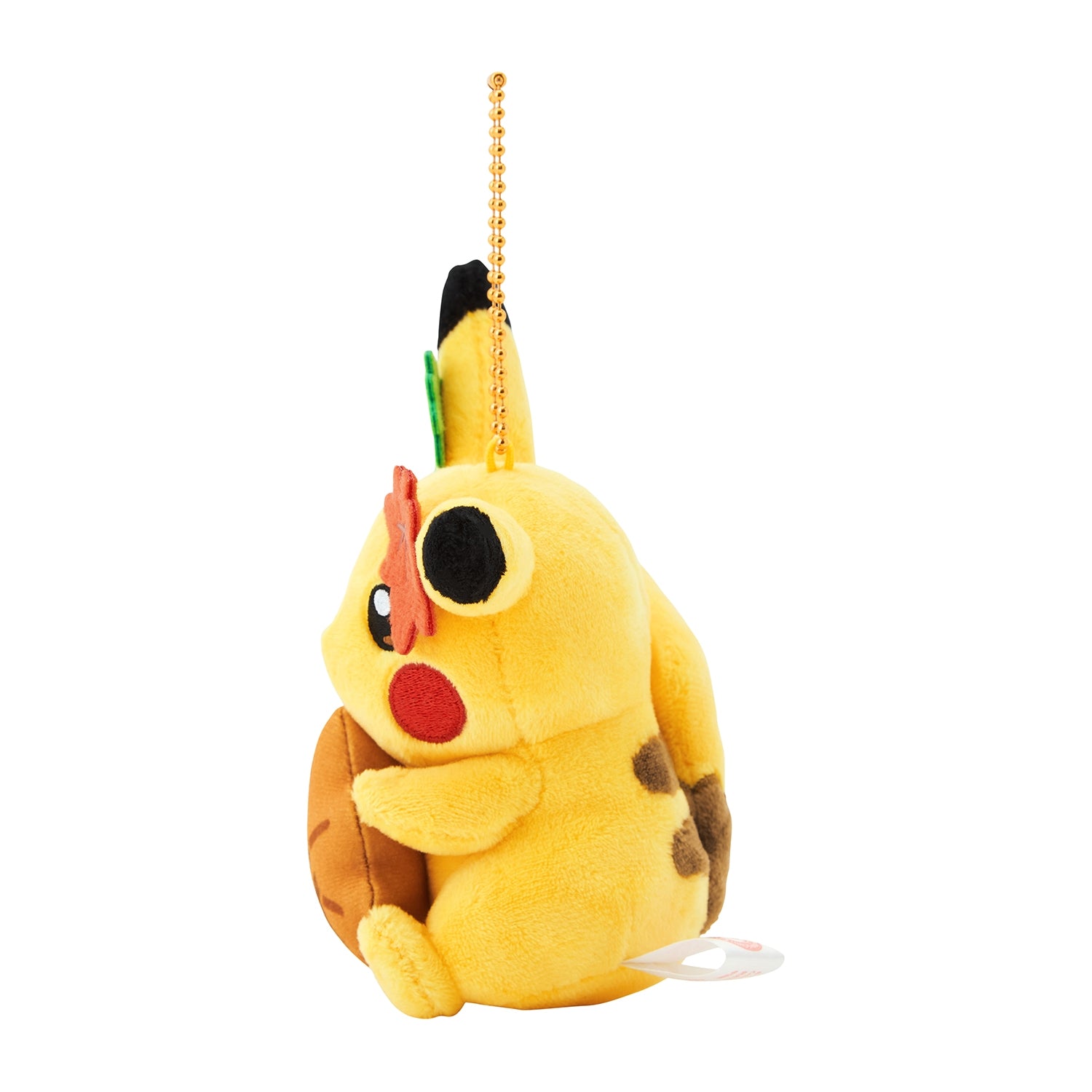 Pikachu mascot plushie with Hiroshima Momiji Manju theme from Japan