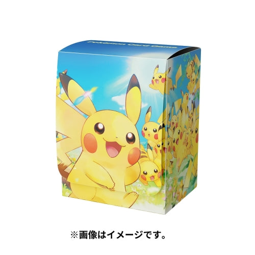Pokemon card game deck case Pikachu large collection