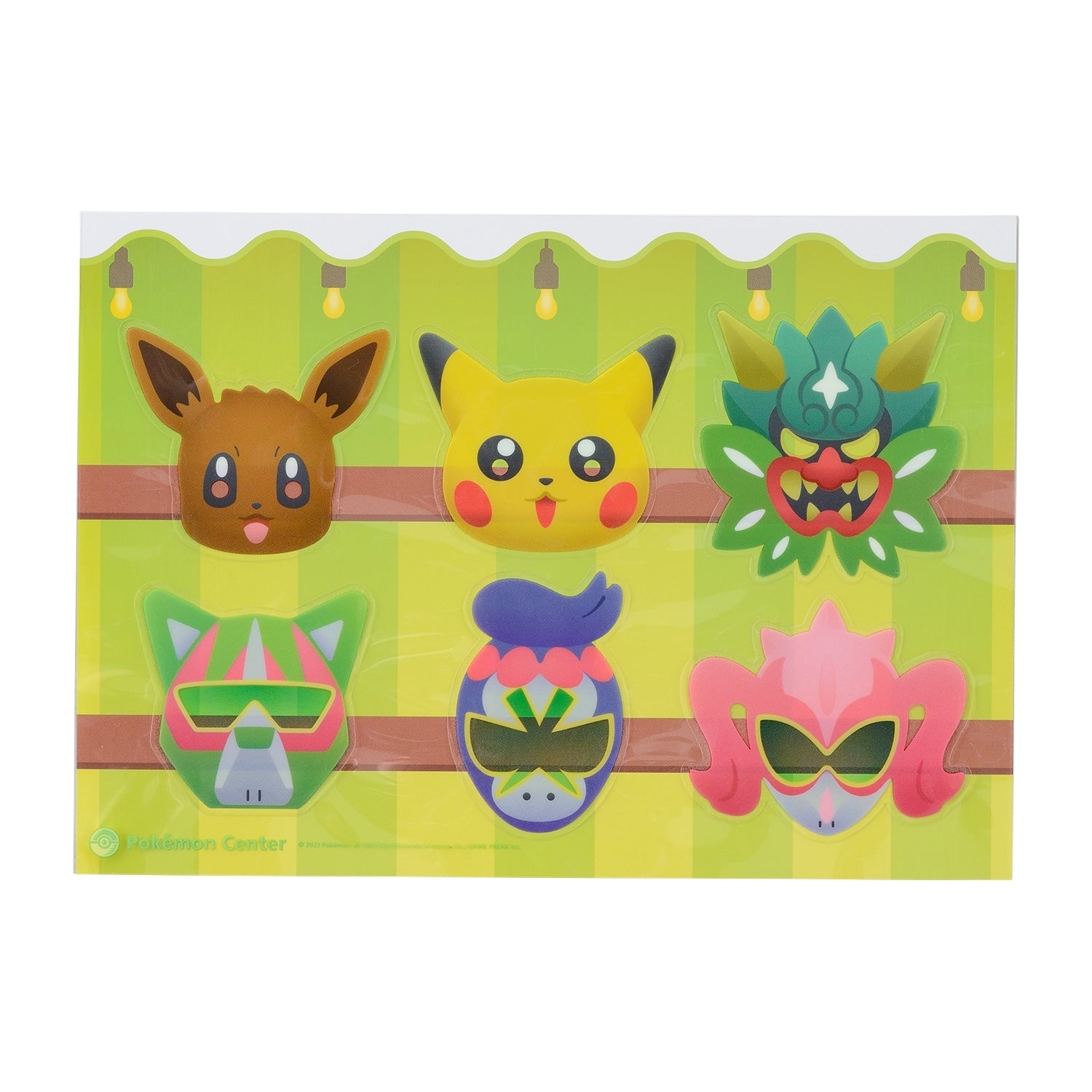 Pokemon Sticker Blue Mask from Japan, featuring a blue mask design on a collectible sticker