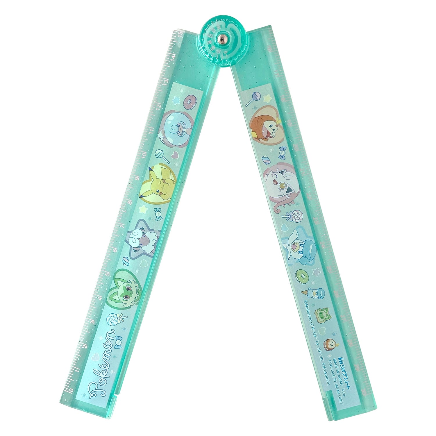 Japanese Pokemon Center Folding Ruler, collectible item with official logo