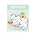 Die-cut acrylic clip/wakka mouse