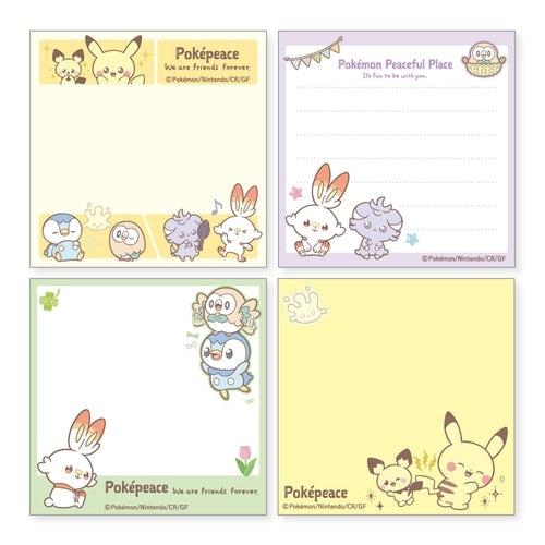Pokemon Square Memo B Poke Piece notebook from Japan, featuring colorful anime design