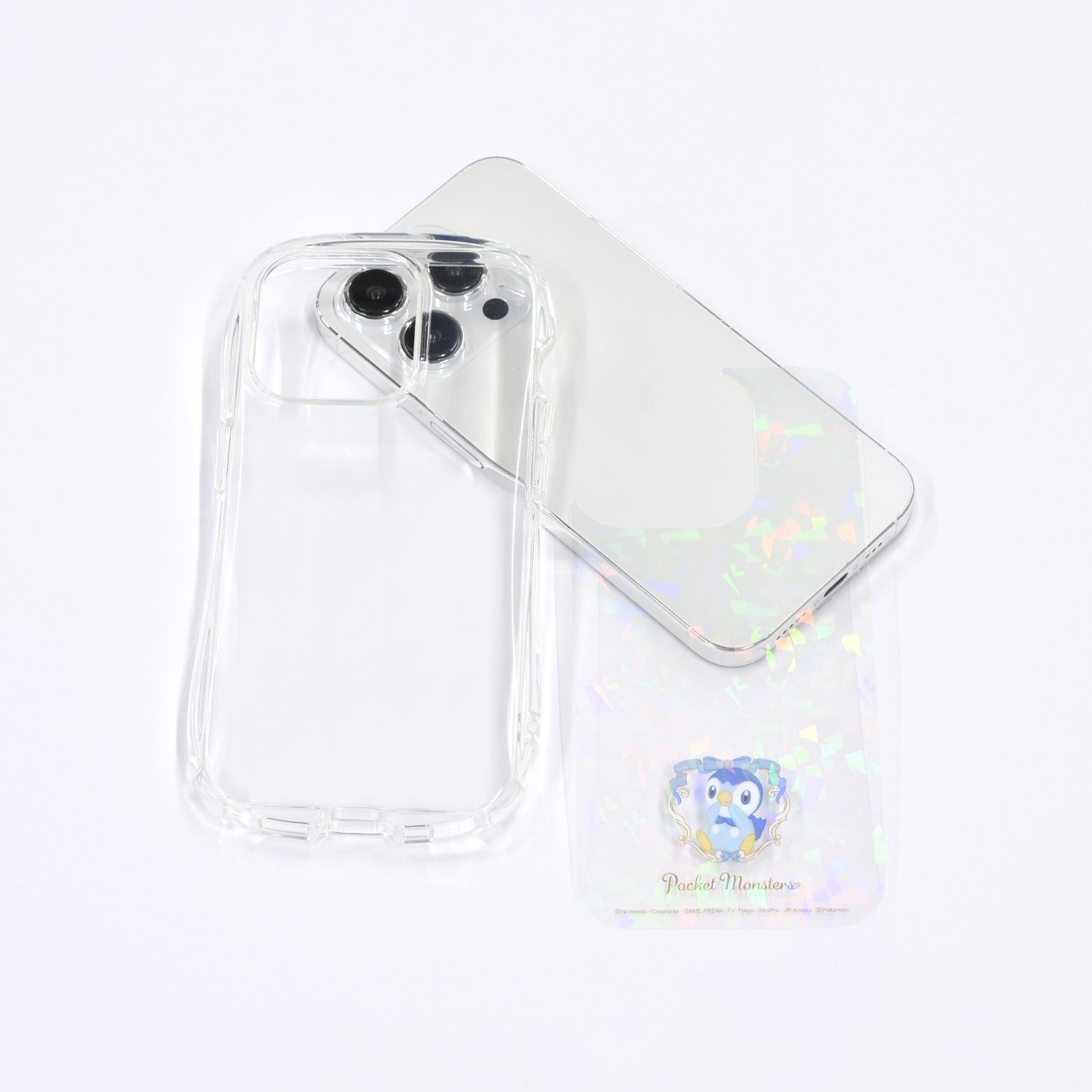 Crystal clear case compatible with iPhone15/14/13 Pochama