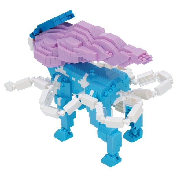Nanoblock Suicune Deluxe Edition from Japan, white and blue accents, rare collectible