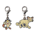 National Encyclopedia Metal Charm 052/053 from Japan, featuring a detailed Pokemon character