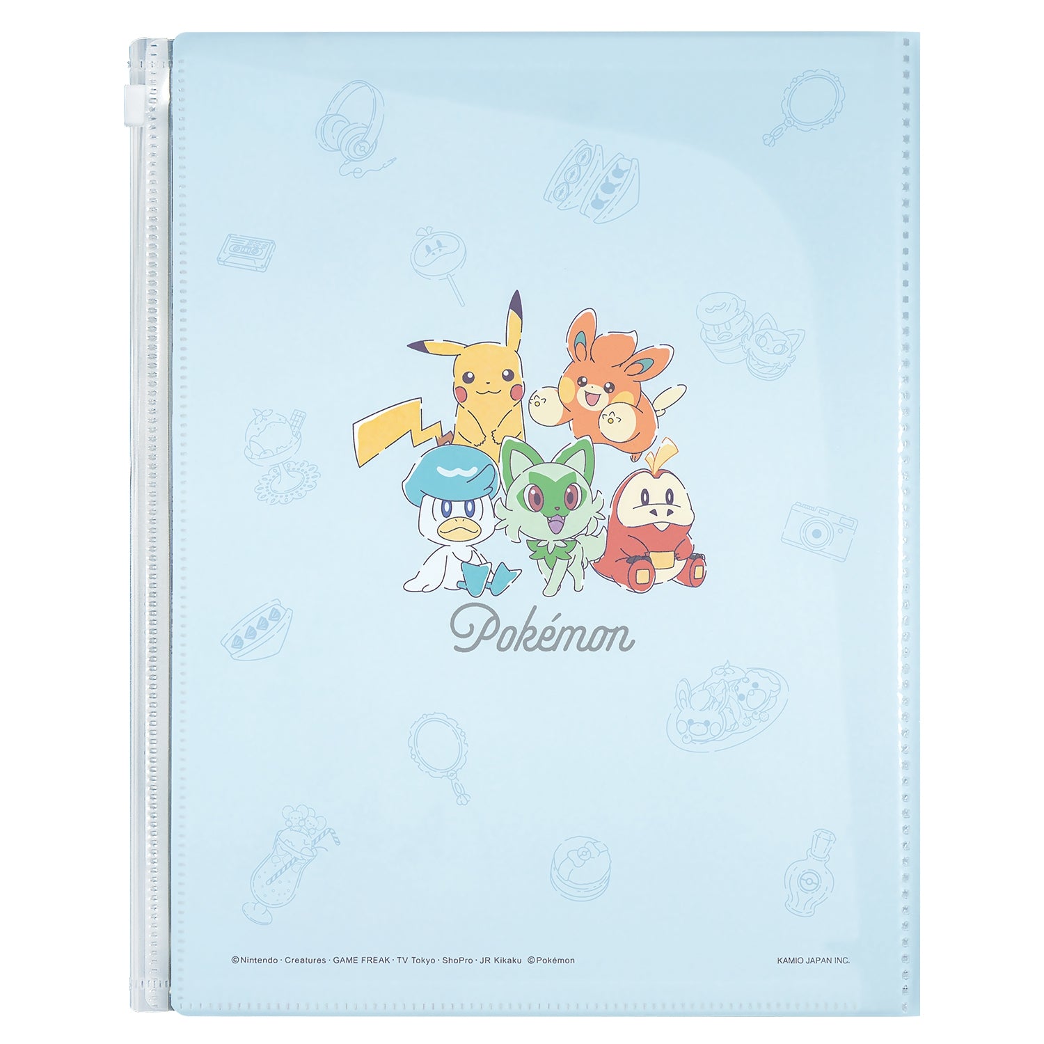 6-pocket clear file with zipper/HAPPY HAPPY DAY!