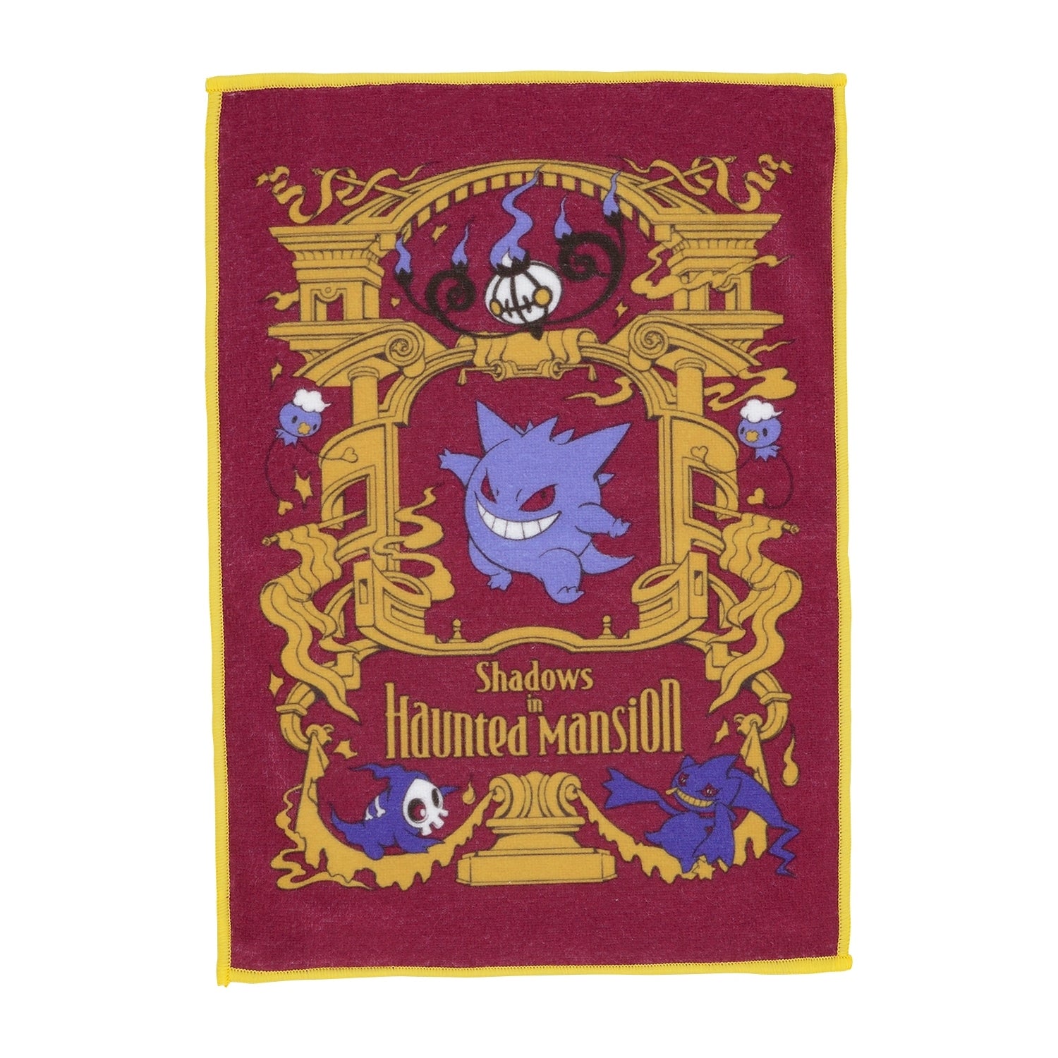 Pokémon Fairy Tale Gengar hand towel with colorful design from Japan