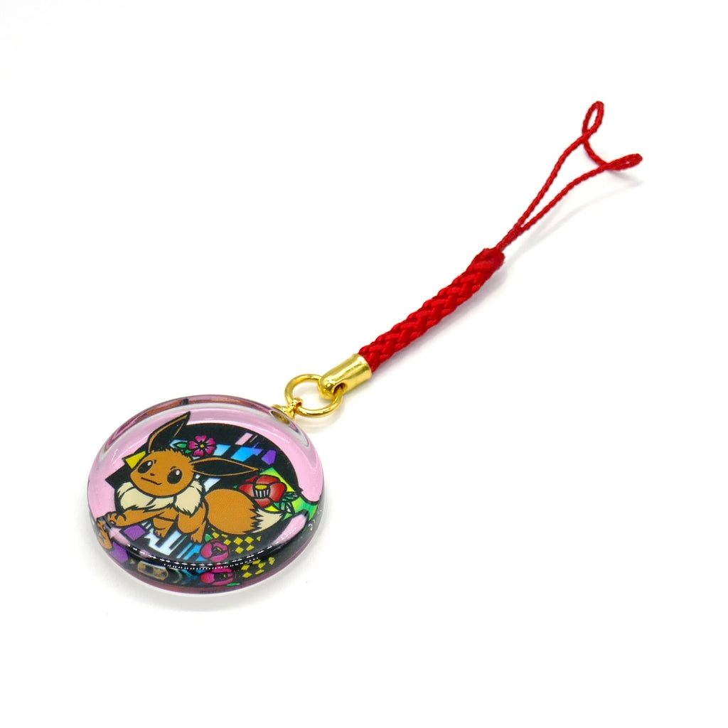 Eevee Glass Netsuke Figure from Japan, official Pokemon artwork