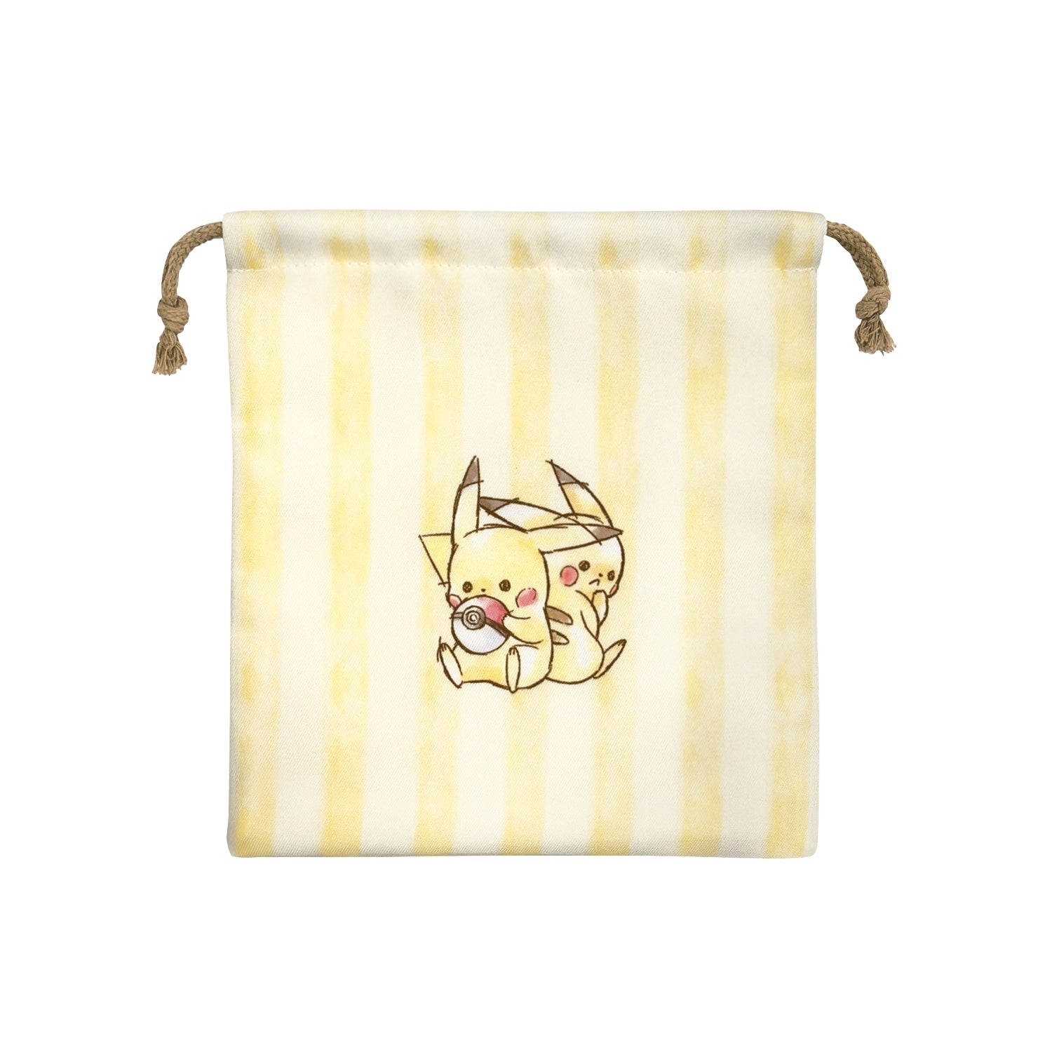 Gusseted drawstring “Pikachu number025” sitting