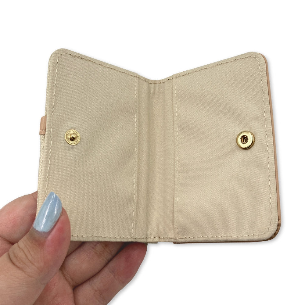 Bi-fold pass case Hyokkori emblem Sharitatsu