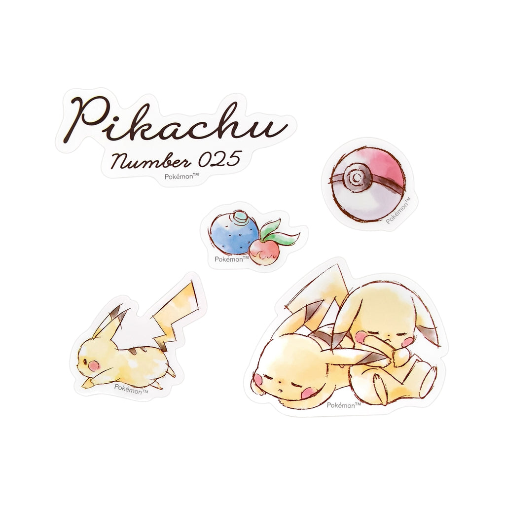 Authentic Japanese Pikachu sticker, part of Pokemon Center Japan lineup, with collectible design and official licensing