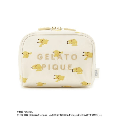 [gelato pique] All-over pattern pouch yellow