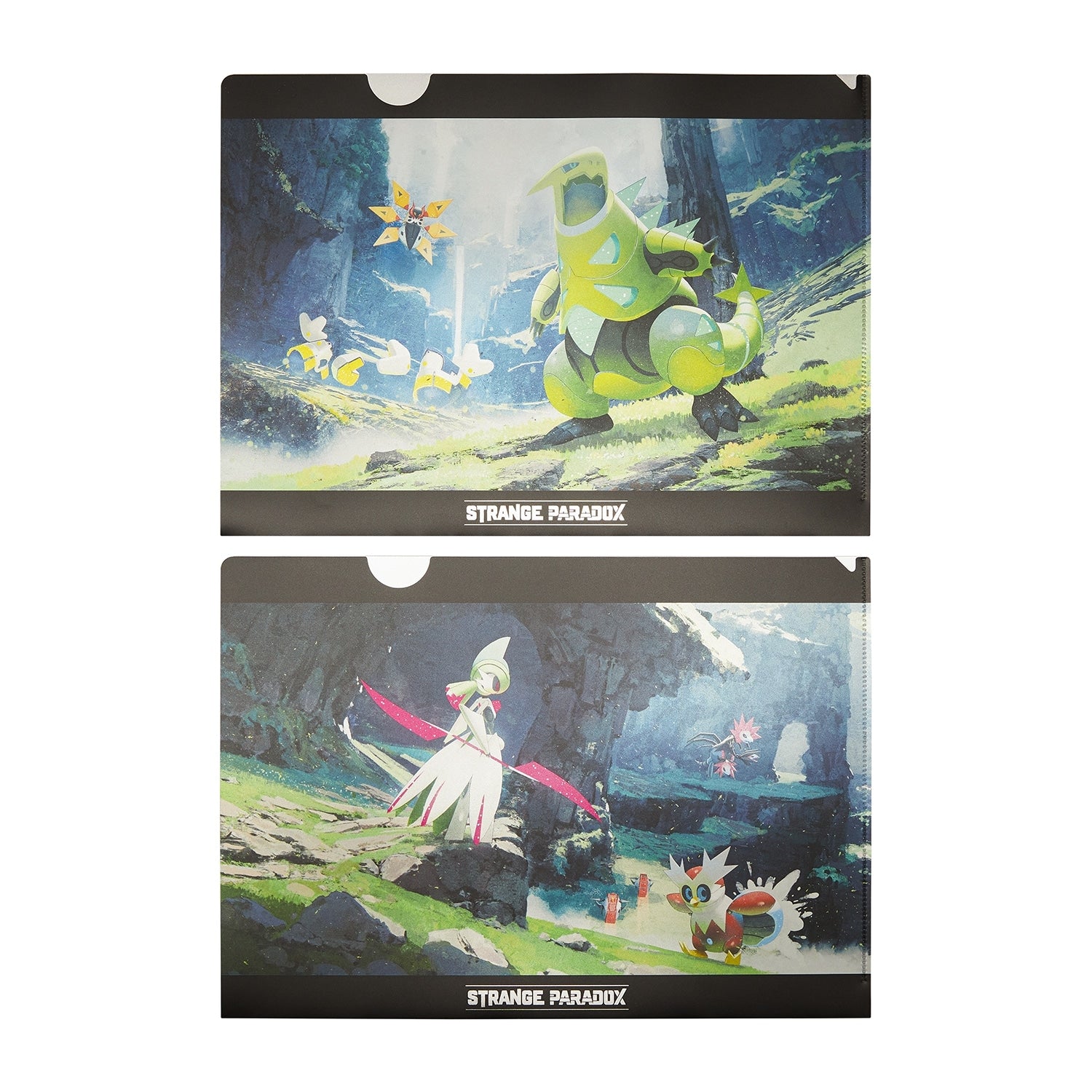 A4 clear file set of 2 STRANGE PARADOX future