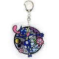 Kirie series acrylic key chain Gekkouga from Japan, featuring Greninja with ninja pose