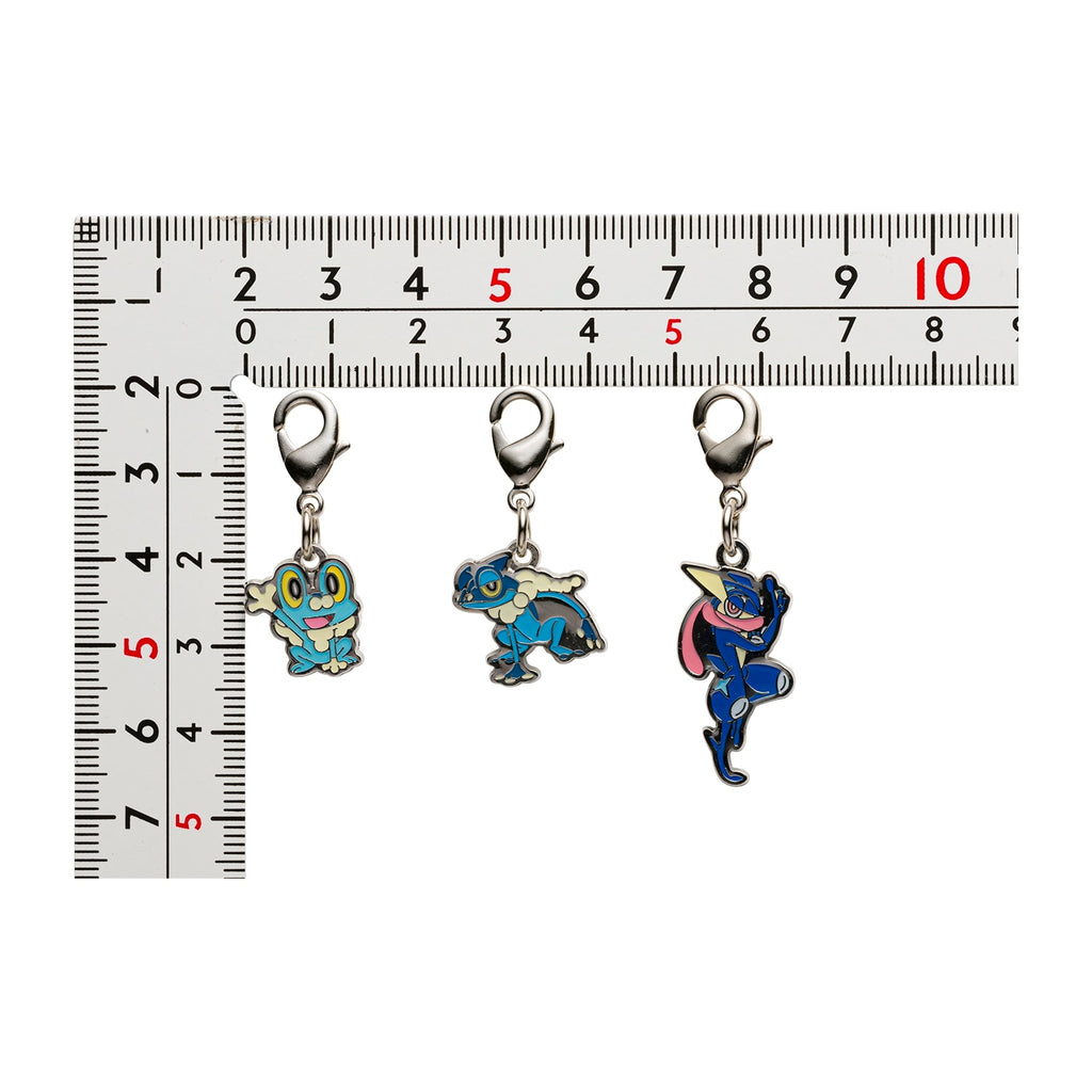 Pokemon Metal Charms 657 and 658, authentic Japanese collectibles with official licensing