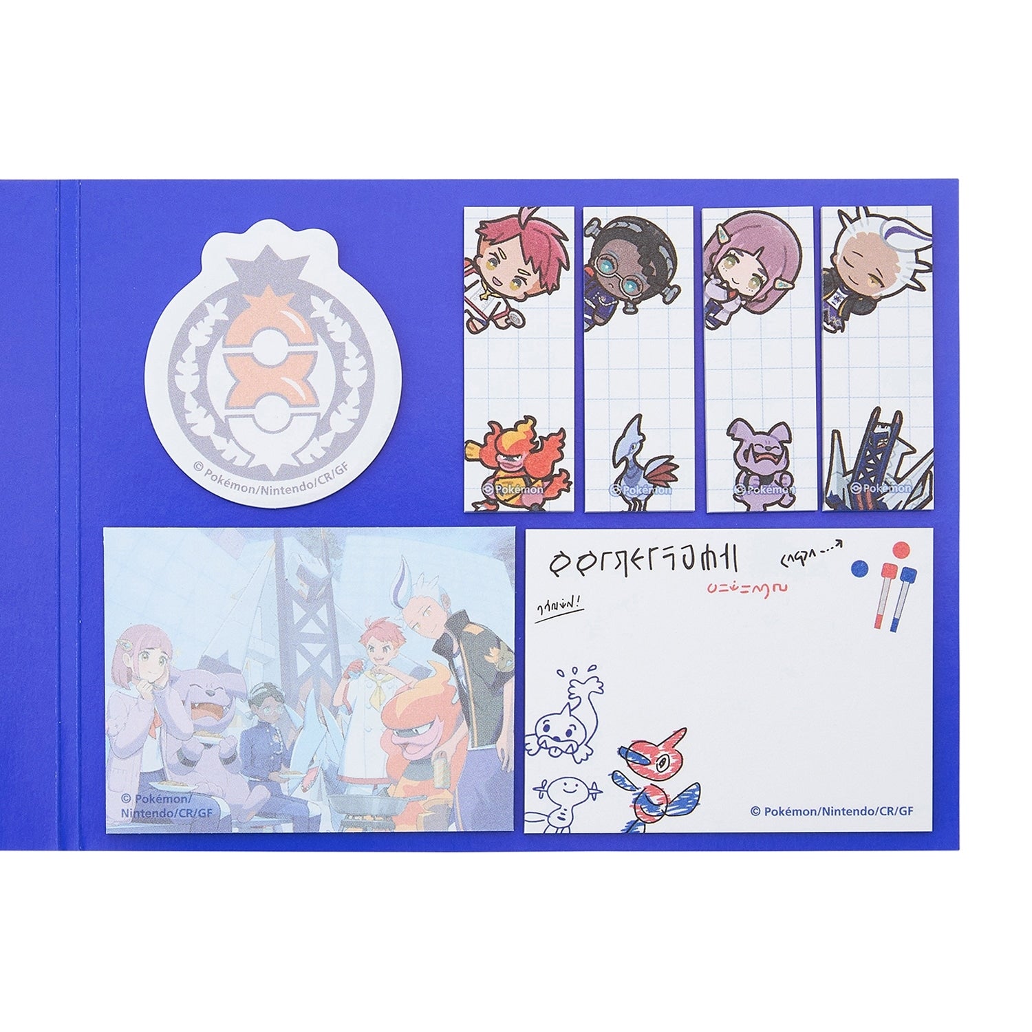 Authentic Japanese POKÉMON TRAINERS -Blueberry Academy- with Snubbull character from Japan
