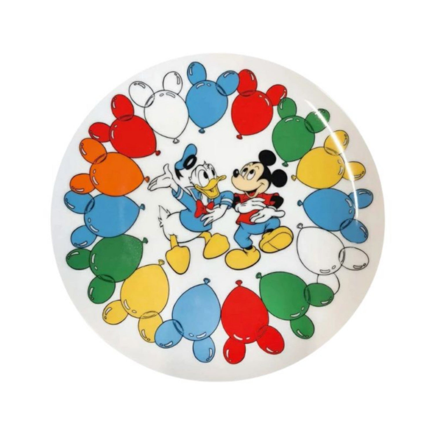 Disney Nostalgica Diameter 19cm Plate Mickey Mouse & Donald Duck Dance